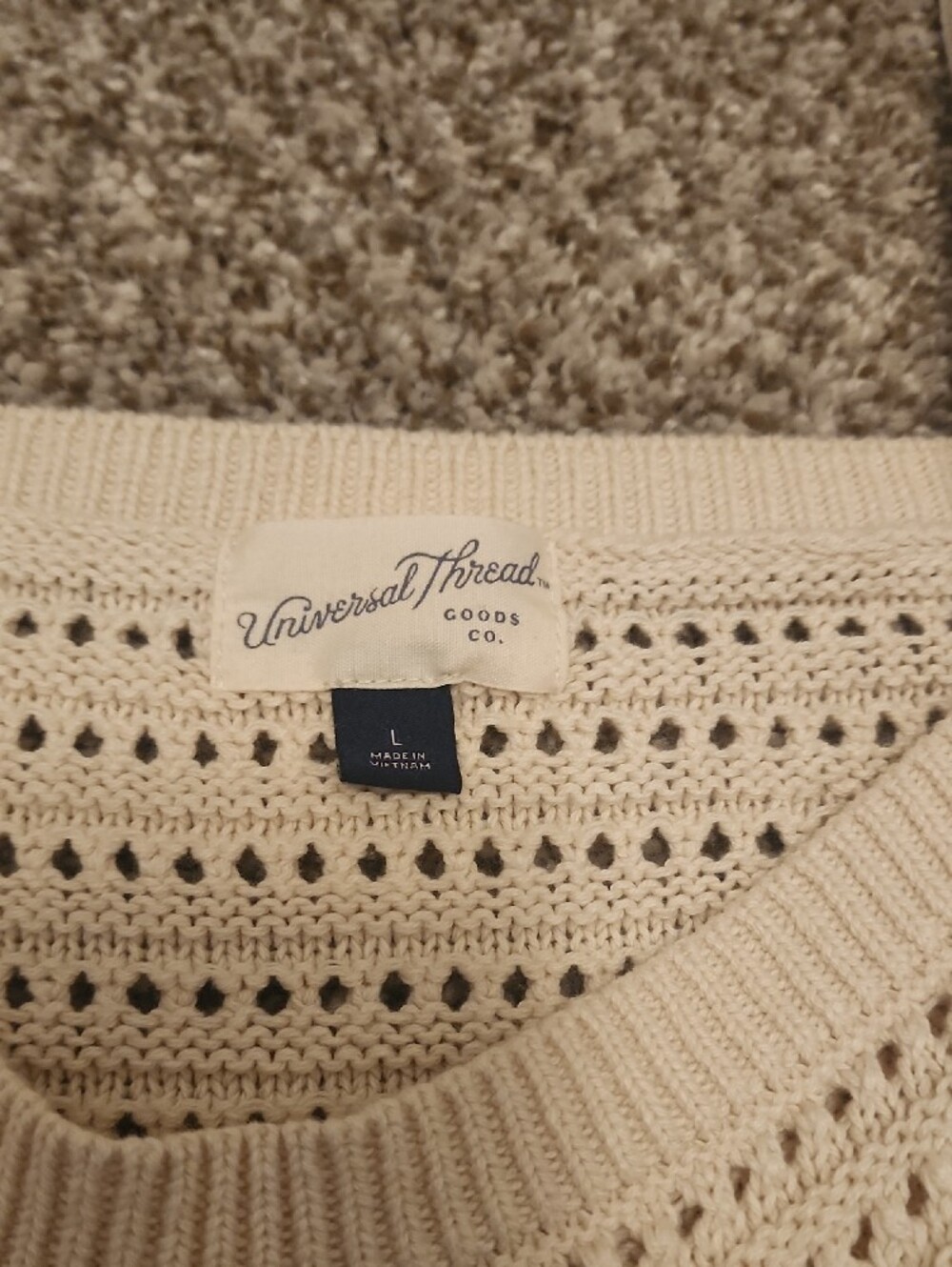 Universal Threads Cream Knit Tank Top - Women - Picture 2 of 7